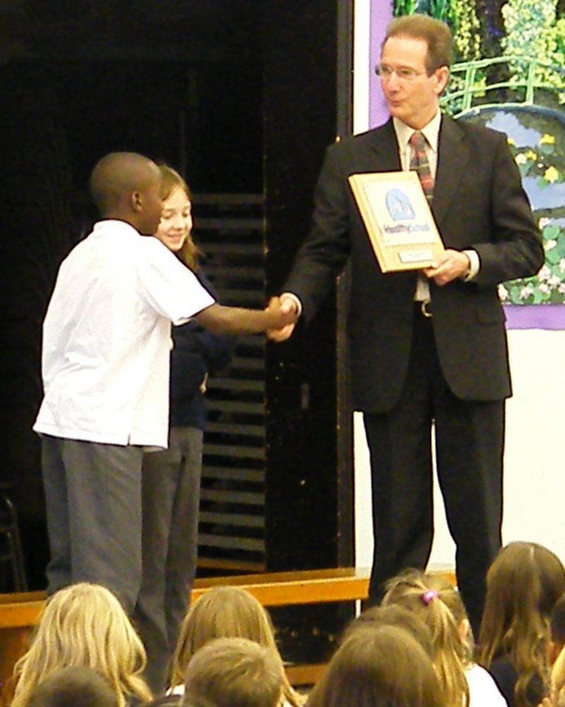 Receiving the Award