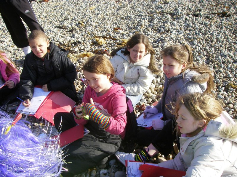 On the beach